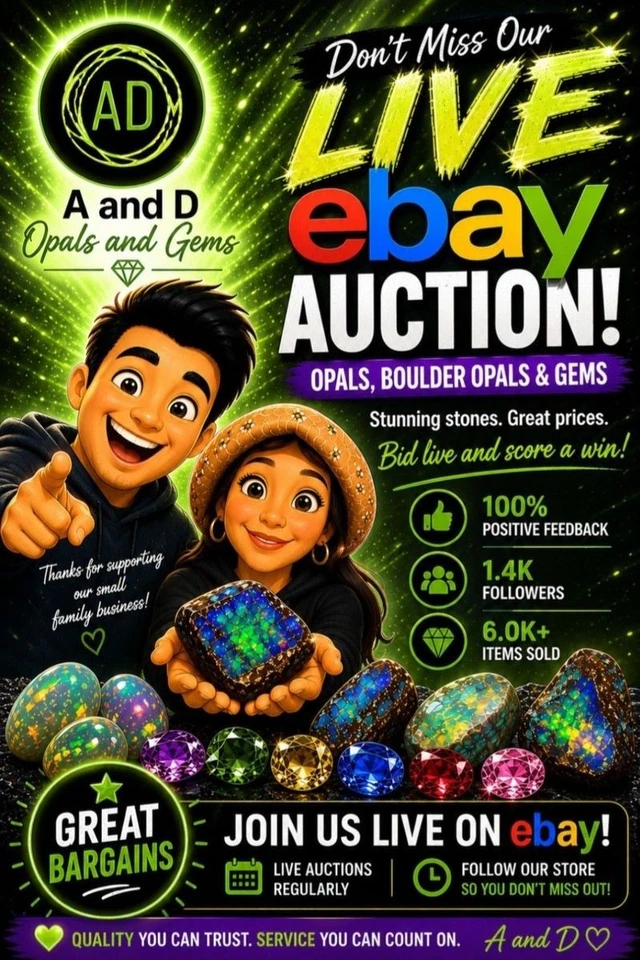 Lots of $1 Starts! 🔥 Opal Auctions ✨Polished & Rough💎 Minerals & More!