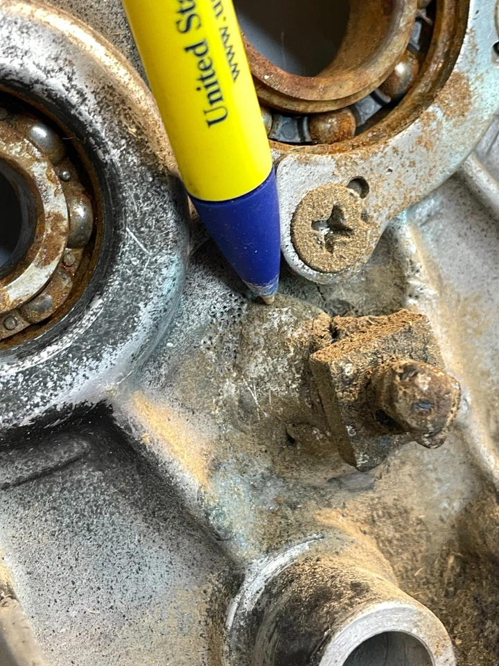 1973 年 1974 年本田 CR250M Elsinore 原始设备制造商车架和发动机盒 CR 250 早期 73 — 第 3/4 张图片