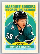 2021-22 O-Pee-Chee Update Retro #649 Brinson Pasichnuk SJ Sharks Hockey Card