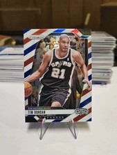 2024-25 Panini Prizm Tim Duncan Red White & Blue Prizm Spurs #297 🔥 Mint!