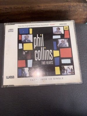 Phil Collins CD-Single 3-Inch Two Hearts   1988 WEA 2-track 57-739-2 OST Buster