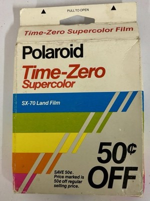 Polaroid Time-Zero Supercolor Film SX-70 Land Film Use by 06/87