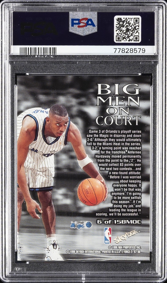 1997-98 Skybox Z-Force - Big Men on Court Anfernee Hardaway #6BMOC