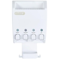 Ulti-Mate Shower Dispenser Caddy, 4 x 14.5 oz, White