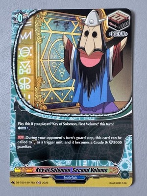 CARDFIGHT VANGUARD KEY OF SOLOMON SECOND VOLUME (MAGIC WORLD) DZ-TB01/H47EN H