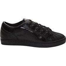 Pastry Unisex Fashion Sneakers Glossy, Paris Praline Style, Black Size 7