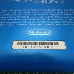 Nintendo 3DS XL SPR-001 Blue TESTED & Working Pokemon Moon Super Smash Bros 3DS