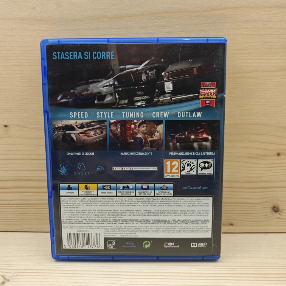 Need For Speed - Per Sony PS4 PlayStation 4 - Immagine 2 di 3