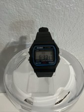Casio F91W-1 Digital Chronograph Watch Black Resin Band