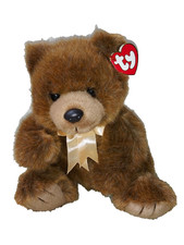 Ty クラシックコレクション　テディベア　Magee Ty Magee Grizzly Bear Plush Teddy Brown Gold Ribbon 10