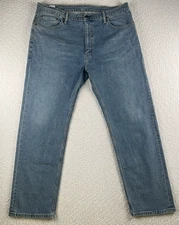 Levis 505 Jeans Mens 40x32 Blue Regular Fit Straight Leg Denim Medium Wash Pants