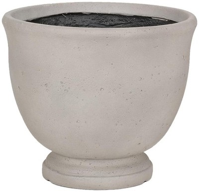 Ackland AKLPOCEUR8X7N-CA Villa Veranda Indoor/Outdoor Urn Planter - Light Cement