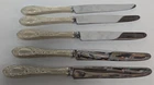 Lot Of 5 S. Kirk & Son Kirk Rose Sterling Silver Dinner Knives