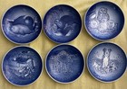 Set of 6 B&G Royal Copenhagen Mors Dag Mothers Day Plates Blue Denmark 01-10