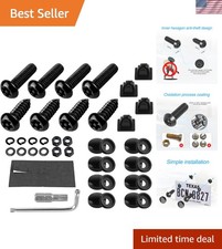 Anti Theft License Plate Screws Kits- Rustproof Stainless Steel Car Tag Plate...