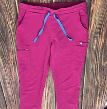 FIGS Women s Technical Collection Scrub Hot Pink Yola High Waist Pants Size XS