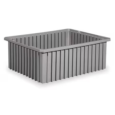 Akro-Mils 33226Grey Industrial Grade Polymer, Divider Box, Gray, 22 3/8 In L, 6