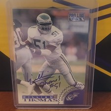 1996 Pro Line Classic William Thomas Gold Autograph Serial #/250 Eagles Football