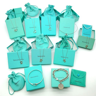 Auth Tiffany & Co. 8 Necklace & 2 Bracelet 43.5 g set 10 W/Boxes Dbag TF020017
