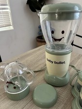 Magic Bullet / Baby Bullet Food Blender Processor System Green TESTED/WORKS