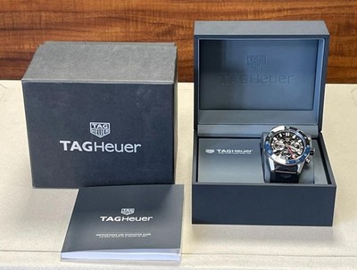 TAG HEUER CARRERA HEUER 02 GMT CHRONO ''BATMAN'' CBG2A1Z.FT6157 45mm AUTOMATIC