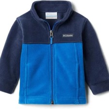 Columbia Women's Boy's Steens MT II Fleece- Youth S -Bright Indigo/Collegiate N