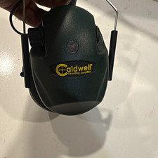 Caldwell Shooting Earmuffs Hearing Protection Green/Black Adjustable Headband