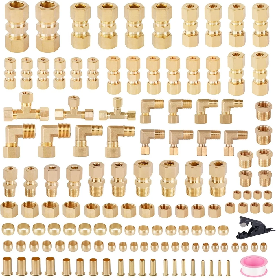 Brass Compression Fittings for Trucks & Trailers - 135pcs - Image 3 of 4