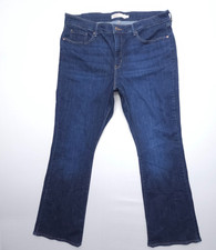 Levi's Signature Mid Rise Bootcut Jeans Size 18 Dark Wash Stretch Denim 38x31"