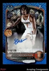 2025-26 Bowman Chrome Mega Box Blue Shelton Henderson 1st ROOKIE AUTO 110/150