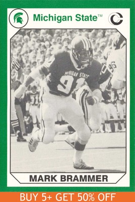 1990 Collegiate Collection Michigan State Spartans #40 Mark Brammer