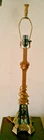Vintage Tiffany Style Lamp Base 31” - Stained Glass & Metal - Base Only No Shade