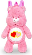 Care Bears Love-A-Lot Bear 17  Plush Backpack Pink Soft Plush Backpack Bag New