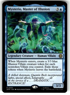 Magic The Gathering Marvel's Spider-Man Card #37 Mysterio, Master of Illusion