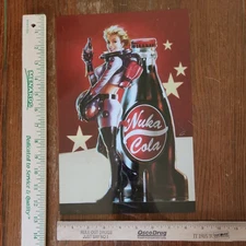 Nuka Cola  Sign Poster Vintage Rustic Look Fallout Video Game Gamer ART