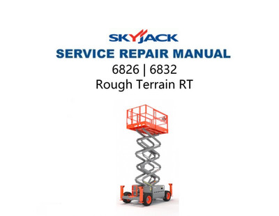 Skyjack 6826 6832 RT Rough Terrain Scissors Service Manual | USB