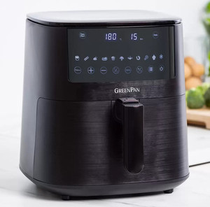 GreenPan Bistro XL Air Fryer 7.2L Single Basket Airfryer Black Ceramic Non-Stick