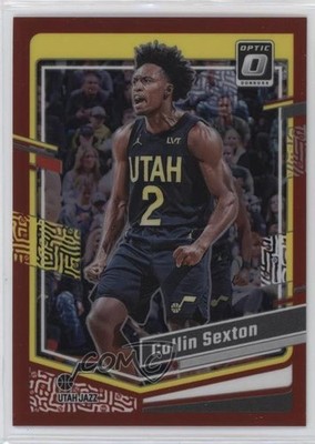 2023-24 Panini Donruss Optic Orange Prizm 44/199 Collin Sexton #91 12ec