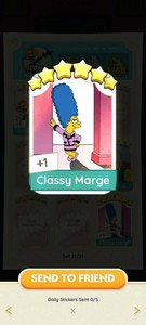 1 x Classy marge 6⭐ sticker Monopoli_go -   ( FAST SENDING) 