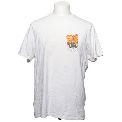 Pull & Bear, T-shirt, Größe: L, Weiß, Print, Herren #UBI