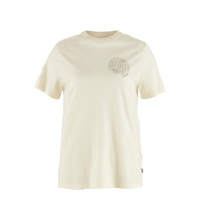 Fjallraven Womens Hemp Blend Out Here T-shirt Chalk White
