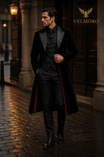 Men's Black Victorian Tailcoat Suit 3 Piece Gothic Wedding Groom Steampunk Forma