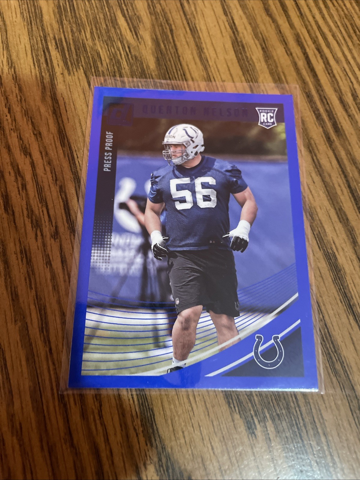 2018 Panini Donruss Quenton Nelson Press Proof Blue RC SP #351 Colts