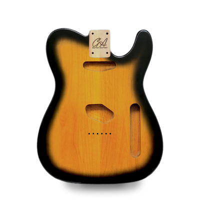 Telecaster Guitar Body Fender Compatible – Tobacco Burst 2 Piece American  Alder