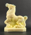 Boyd's Crystal Art Glass JOEY the HORSE #11 OLDE IVORY SLAG 4-27-81 NOS Mod Glow — photo 4