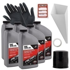 Factory Racing Parts SAE 10W-40 6qt Oil Change Kit Fits Yamaha XV19 XV19C XV19S 43.33 per gallon