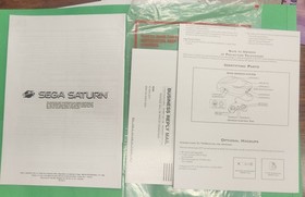 SEGA Saturn and Genesis Console Instruction Manual OEM