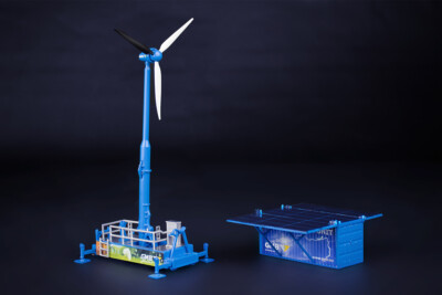 31-0243 IMC GMB 1:87 Windrad + Container H0 f Eisenbahn ....