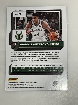 その他 Giannis Antetokounpo Silver Prizm Optic Giannis Antetokounmpo 2021-22 Optic Silver Pulsar Prizm #31 Bucks
