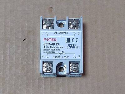 1PCS Fotek SSR-40VA SSR40VA Solid State Module -New